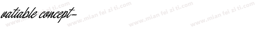 vatiable concept字体转换